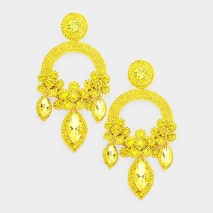 Yellow Diamond Earrings